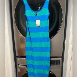 Forever 21 | Dresses | New With Tags Latigo Baymarina Turquoise Small  Striped Midi Bodycon Dress | Poshmark